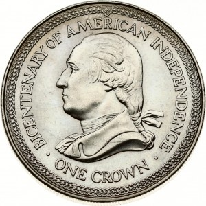 Isle of Man 1 Crown 1976 American Independence