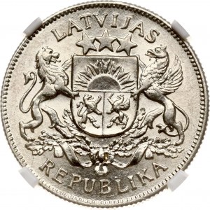 Latvia 2 Lati 1925 NGC MS 62