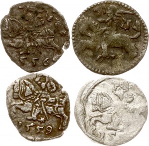 Lithuania Denar 1501-1559 Vilnius Lot of 4 coins
