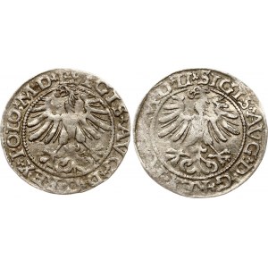 Lithuania Polgrosz 1565 Vilnius Lot of 2 coins