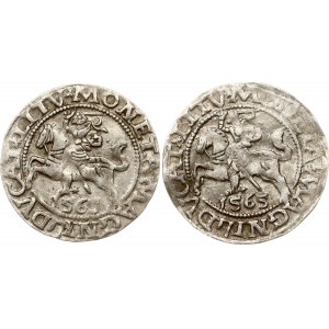 Lithuania Polgrosz 1565 Vilnius Lot of 2 coins