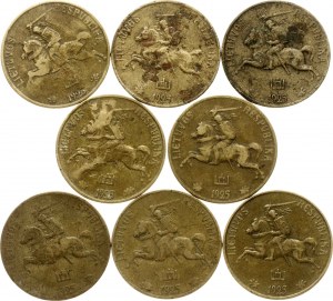 Litva 20 centov 1925, 8 mincí