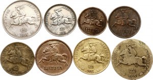 Litva 1 centas - 2 Litu 1925-1936 Sada 8 mincí