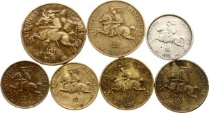 Lithuania 5 Centai - 1 Litas 1925 Lot of 7 coins