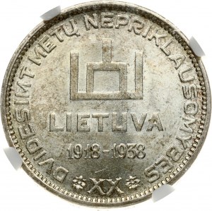 Lithuania 10 Litu 1938 Smetona NGC MS 64