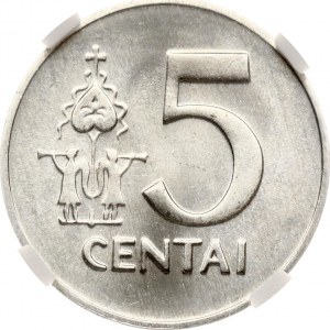 Litva 5 centai 1991 NGC MS 66