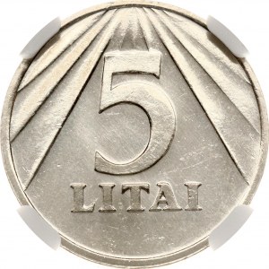 Lithuania 5 Litai 1991 NGC MS 64