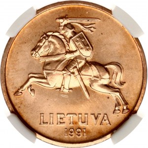 Lithuania 50 Centu 1991 NGC MS 65 RD
