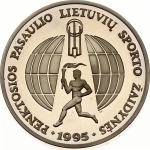 Lituania 10 Litu 1995 5° Giochi sportivi lituani mondiali