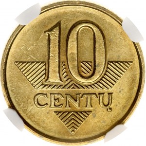 Lithuania 10 Centu 1997 NGC MS 65