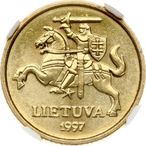 Lithuania 10 Centu 1997 NGC MS 65