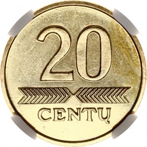Litva 20 Centu 1997 NGC MS 64