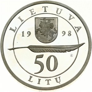 Lithuania 50 Litu 1998 Adomas Mickevicius