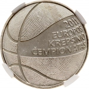 Lithuania 1 Litas 2011 European Basketball Championship NGC MS 66