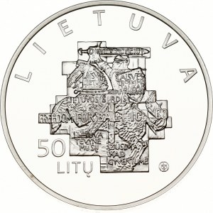Lituania 50 Litu 2013 Lituano Sąjūdis