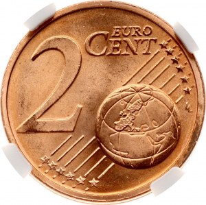 Lituania 2 Euro Cent 2015 NGC MS 66 RD
