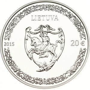 Lithuania. 20 Euro 2015 Mikalojus Radvila Juodasis
