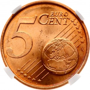 Lithuania 5 Euro Cent 2015 NGC MS 66 RB TOP POP