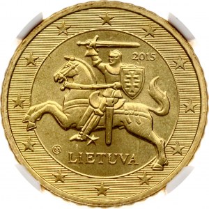 Lithuania 50 Euro Cent 2015 NGC MS 65