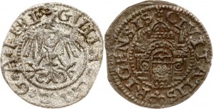 Livonia Riga Schilling 1563 & 1578 Lot of 2 coins