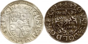 Livonia Riga Poltorak 1622 & 1623 Lot of 2 coins