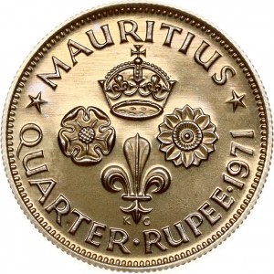 Mauritius 1/4 di rupia 1971