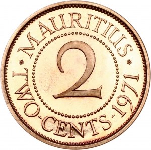 Mauricius 2 centy 1971