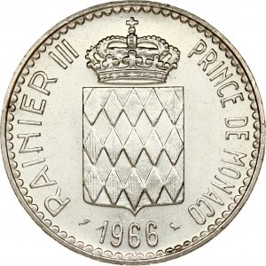 Monako 10 franků 1966 Nástup knížete Karla III.