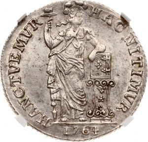 Netherlands West Frieslan 1 Gulden 1764 NGC UNC DETAILS