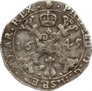 Spanish Netherlands Brabant 1/4 Patagon 1645 Antwerp