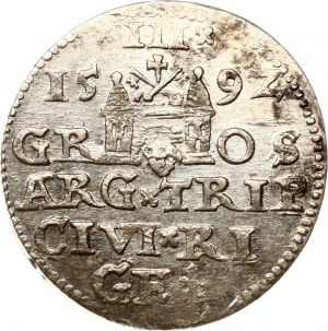 Polonia Trojak 1592 Riga
