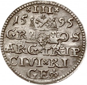 Polonia Trojak 1595 Riga