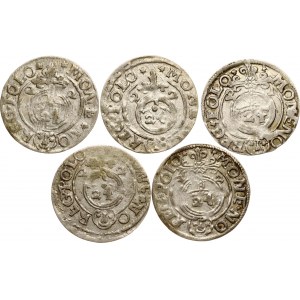 Poland Poltorak 1621 & 1622 Bydgoszcz Lot of 5 coins