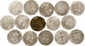 Poland Poltorak 1622-1626 Lot of 15 coins