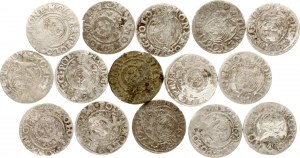 Poland Poltorak 1622-1626 Lot of 15 coins