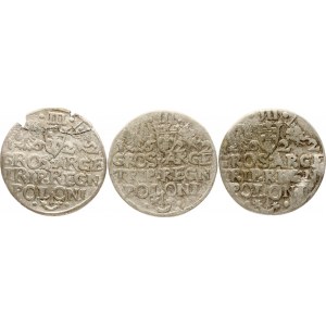 Poland Trojak 1622 Lot of 3 coins