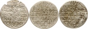 Polen Trojak 1622 Lot von 3 Münzen