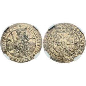 Poland Ort 1623 Bydgoszcz NGC AU 58