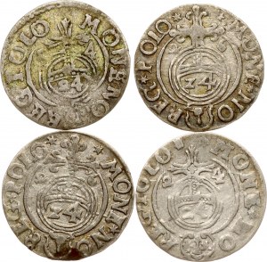 Polska Poltorak 1624 i 1626 Bydgoszcz Zestaw 4 monet