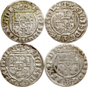 Poland Poltorak 1624 & 1626 Bydgoszcz Lot of 4 coins