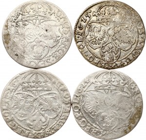 Pologne Szostak 1624-1626 Lot de 4 pièces