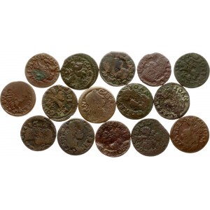 Poland Lithuania Szelag 1661-1666 Lot of 15 coins