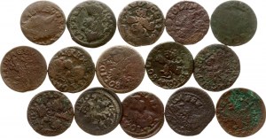 Poland Lithuania Szelag 1661-1666 Lot of 15 coins