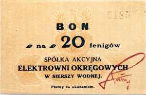 Poľsko Siersza Wodna Elektrownia Okregowa 20 Fenigow ND (1920)