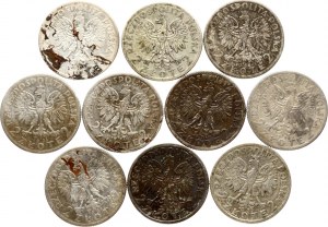 Polonia 2 Zlote 1932 & 1934 Lotto di 10 monete