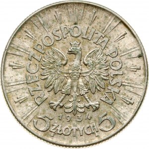 Polen 5 Zlotych 1934 Jozef Pilsudski