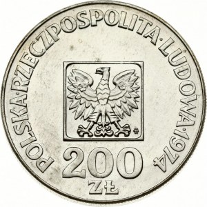 200 Zlotych 1974 PRL 30 ans