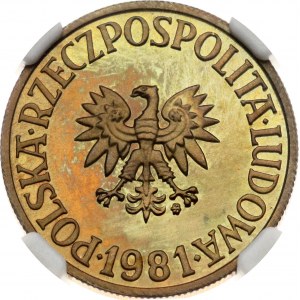 Poland 5 Zlotych 1981 MW NGC PF 65