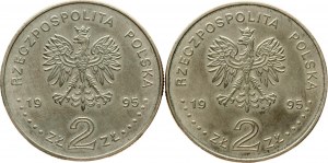 Polska 2 złote 1995 Pamiątkowy zestaw 2 monet