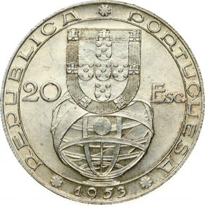 Portugal 20 Escudos 1953 Financial Reform